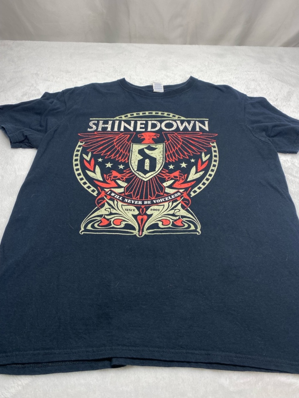 SHINEDOWN "I will never be Voiceless" Concert Tour Large T-Shirt BRENT SMITH